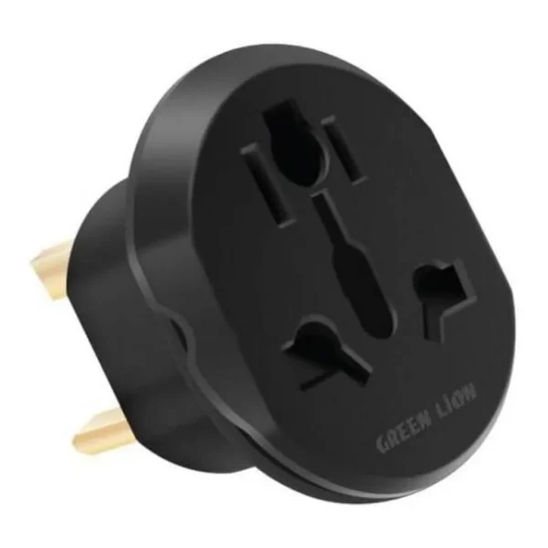 4eb5a85ced8621ed2c7c0c2a8ad6943a-md.jpg Green Lion Universal Conversion Plug 2 UK,13A Fast Charge,Safety Design,Multi-Country Conversion,Child Protection,Multiple Circuit Protection,2500W Power - Black
