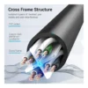 4fc5b95f9b47508659772dc06ca3ca17-hi.jpg Vention Cat 6 UTP Round Patch Cable, 1000Mbps Maximum Speed, PVC Enclosure, 0.1 Meter Length, 10 Pack, Gray
