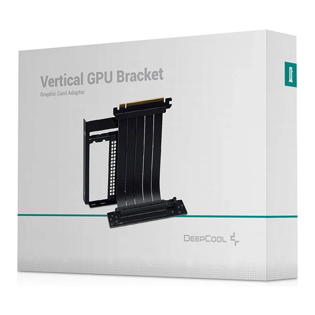DeepCool PCIe 4.0 Vertical GPU Bracket Adapter, Black | R-Vertical-GPU-Bracket-G-1 - Image 2 DeepCool PCIe 4.0 Vertical GPU Bracket Adapter, Black | R-Vertical-GPU-Bracket-G-1