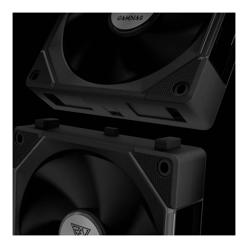 GAMDIAS Aeolus P2-1203 Cooling Fan, Black - Image 8 GAMDIAS Aeolus P2-1203 Cooling Fan, Black