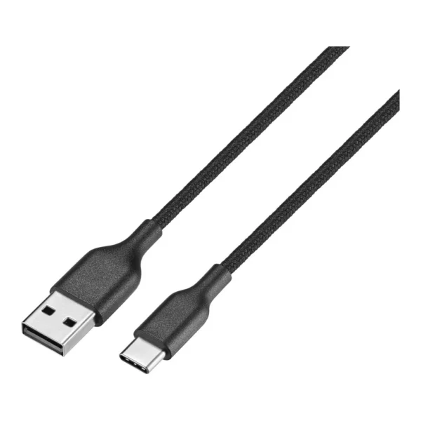 5285594c-7d1f-45fd-9497-7ad77b49622c.jpg Best Buy essentials™ - 4' USB-C to USB Braided Charge-and-Sync Cable - Black