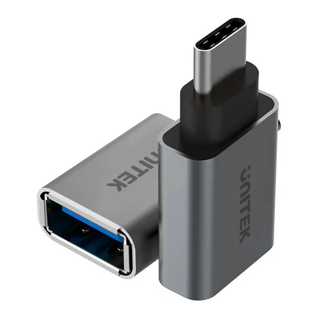 538bc81fc65a25be79766c0edbf2c768-hi.jpg Unitek USB-C to USB-A Adapter, Up to 5Gbps Data Transfer Rate, Aluminium-Alloy Housing, Space Gray | Y-A025CGY