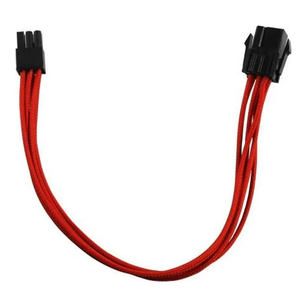 53b2fbf949e213cabd2b21da44a4a003-hi.jpg RAIDMAX 6-Pin PCIe Sleeved Extension Cable, 9.8 in., Red (RC-003-RED)
