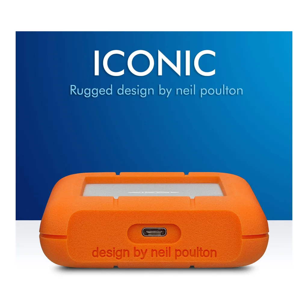 53ffd403e49e94a0226e889b9f4619ce-hi.jpg LaCie 4TB Rugged USB 3.1 Gen 1 Type-C External Hard Drive, Up to 130 MB/s Data Transfer Speed, Rugged Protection, Includes 2-Years Data Recovery Services, Windows & Mac Compatible | STFR4000800