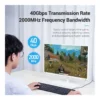 55ecdd15979d4dcedce9e57ab7732da6-hi.jpg Vention Flat Cat.8 Patch Cable, RJ45 8P8C Connector Type, 40Gbps Transmission Rate, PVC Jack Material, Gold Plated, 2 Meter Length, Black