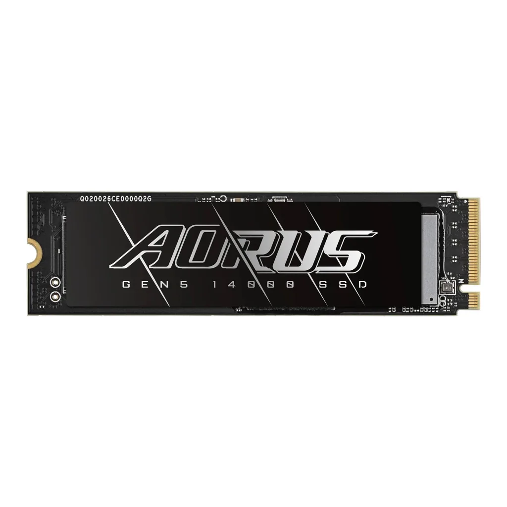 56c16e6a241299f330a3b452ac596287-hi.jpg GIGABYTE AORUS Gen5 14000 Internal SSD, 4TB Capacity, PCI-Express 5.0x4, NVMe 2.0 Interface, M.2 2280 Form Factor, Up to 14,100 MB/s Sequential Read & Up to 12,600 MB/s Sequential Write | AG514K4TB