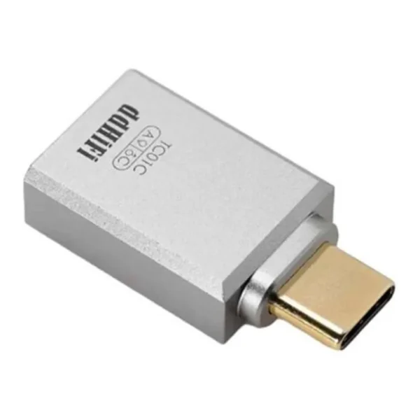57dd3dec128df2348f44b0dff6484f17-md.jpg ddHiFi TC01C USB-A to USB-C Converter, USB version 3.1, CNC Machined Aluminium-Alloy, Gold-Plated Connectors, Silver | TC01C