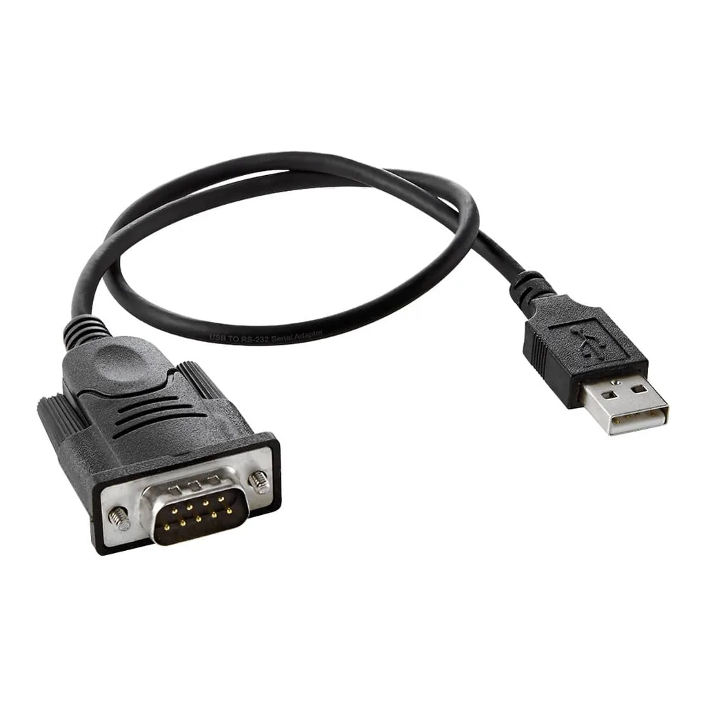 5883029_sd.jpg Insignia™ - 1.3' USB-to-RS-232 (DB9) PDA/Serial Adapter Cable, with Prolific Chipset - Black
