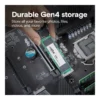58cfe82ae3cbaf43da1216e32e9a0925-hi.jpg Crucial Gen4 E100 Internal SSD, 2TB Storage Capacity, M.2 Form Factor, 3D NAND Technology, Up To 5000MB/s Read Speed & Up To 4500MB/s Write Speed | CT2000E100SSD8
