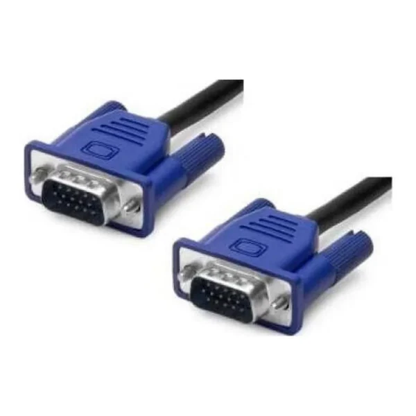 5a18459f7c1fee5bffbc3591624bd64a-hi.jpg Kongda VGA Cable Extension 30m Length, Male to Male, High-Quality Construction Black PVC Jacket and Moulding, CCS Conductor, Nickel-Plated Connectors, Black | VGA30M