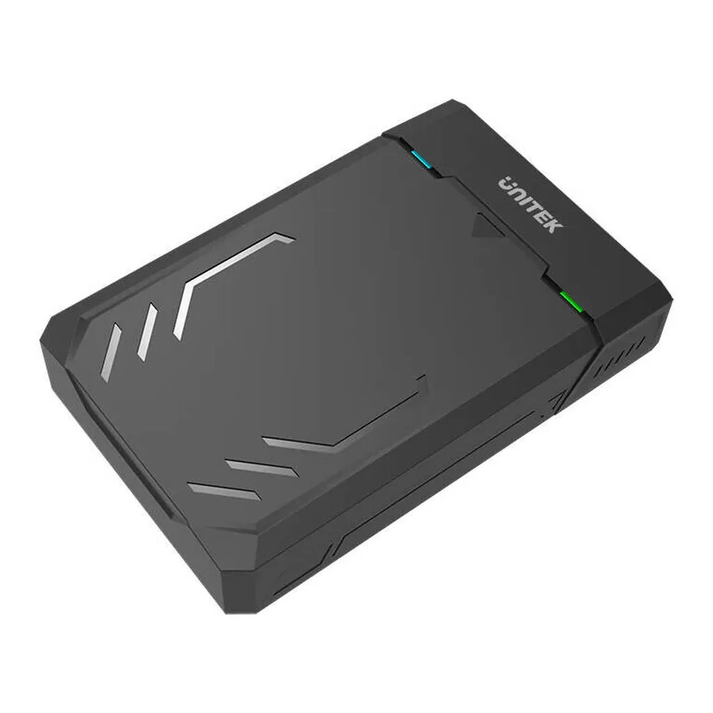 5a3a95749caa69a14cb4644ea49f19d2-hi.jpg Unitek DiskGuard Raiden SATA III 2.5"/3.5" HDD/SSD Hard Disk Enclosure, Up to 5Gbps Data Transfer Speed, Sleep Mode Function, LED Light, Plug And Play, 120cm Cable Length, Black | Y-3035-UK