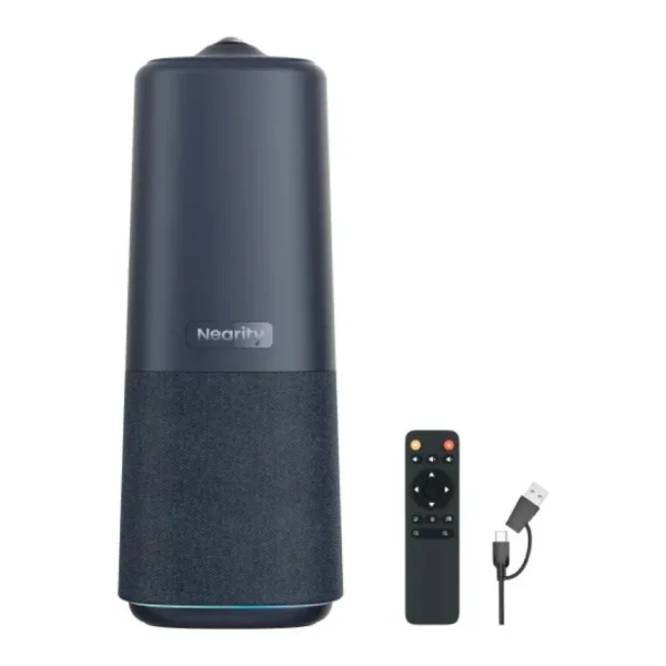 5c36c98e8fba93452e5392cc05225704-hi.jpg Nearity C50, 360° All-in-one Video Conferencing Camera, Sony 12MP CMOS Sensor, AI Tracking, 3D Noise-Suppression, FHD Video Output, Moon Rock Gray