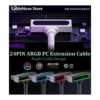 AIJS ATX 24-Pin Motherboard Power Extension Cable with ARGB SYNC, Black - Image 9 AIJS ATX 24-Pin Motherboard Power Extension Cable with ARGB SYNC, Black