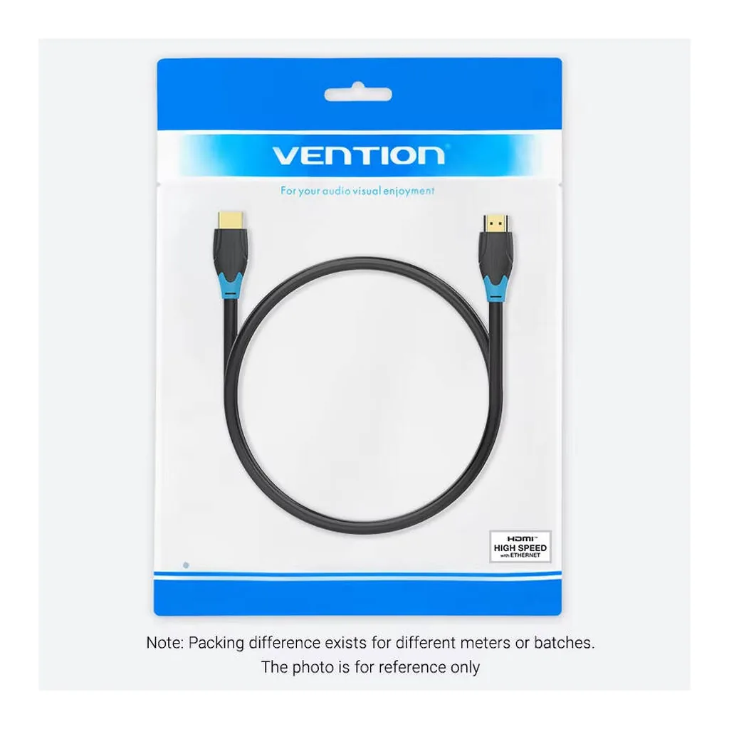5cdb4684c064d12d081df9569a2d1e74-hi.jpg Vention 4K HDMI Round Cable, 1080P High Definition, With Ethernet and 3D Support, 20 Meter Length, Gold Plated, Black