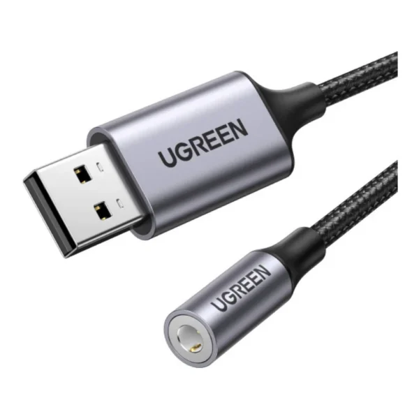 5d950b33ced67ab04028f84dd91cc294-hi.jpg UGREEN CM477 USB To 3.5mm Audio Jack USB A Sound Card Adapter, Plug And Play, Superior Sound Quality, Up To 24bit/96Khz Sampling Rate, Low Noise | 30757