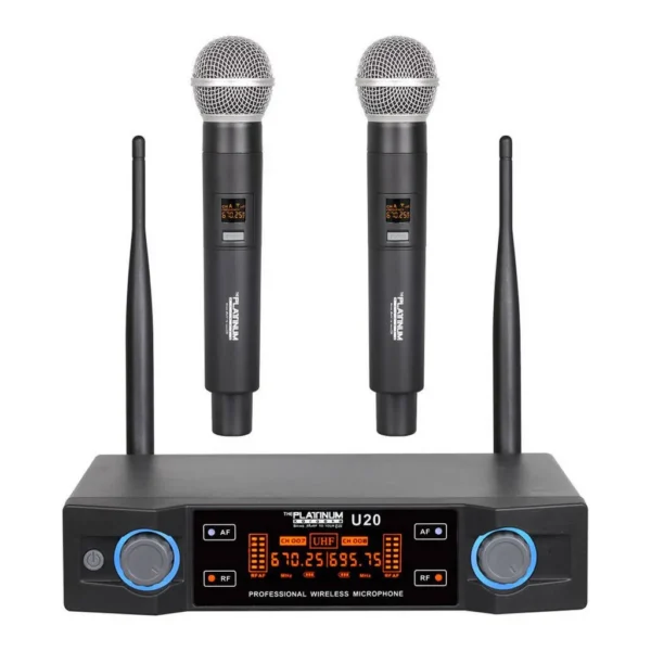 5f146f71ba11a106e49cd8ffb4b68abf-hi.jpg Platinum Karaoke U20 Wireless Microphone,100db Dynamic Range