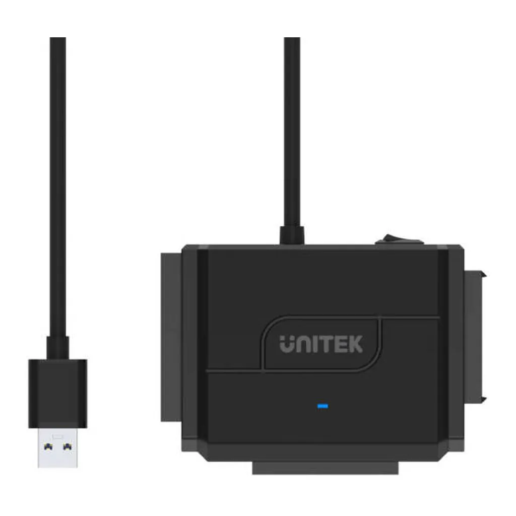 5fc76c5408fc750276b3fb2e659395e7-md.jpg Unitek SmartLink Trinity USB 3.0 to 3 Ports HDD / SSD Adapter, Up to 5Gbps Data Transfer Rate, Automatic Sleep Mode, LED Indicator, Plug and Play, 150cm Cable Length, Black | Y-3324-UK