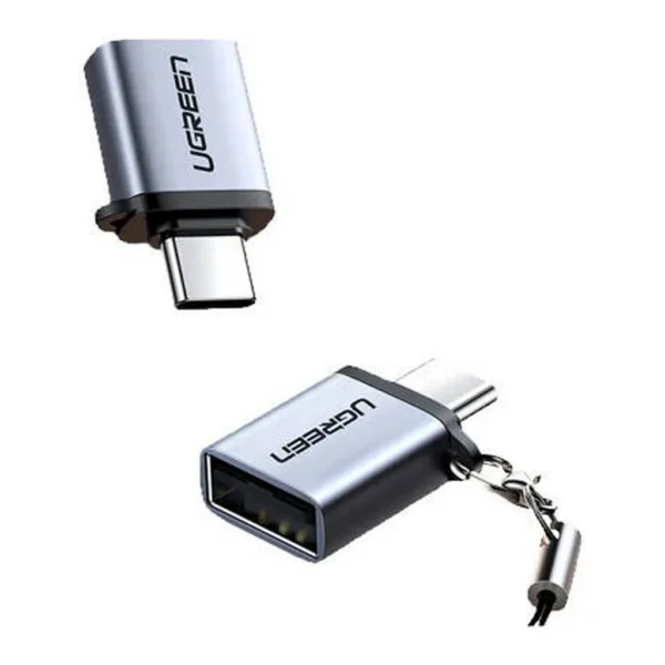 5fe99866e696275510e1ce73733c87d3-hi.jpg UGREEN Type-C to USB 3.0 A Adapter Cable with Lanyard, 5Gbps OTG High-Speed Data Transfer Aluminum Shell Compact Converter for Laptop and Phone, Space Grey | 50283