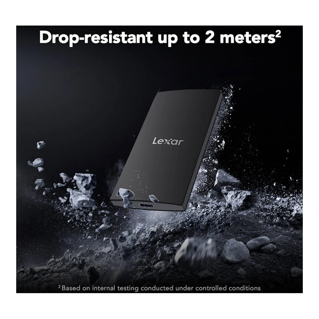 6053d4ee0b00102150951be4288dba81-hi.jpg Lexar SL300 Portable SSD, 2TB Capacity, 1050MB/s High-Speed USB-C External Storage, Black | LSL300002T-RNBNG