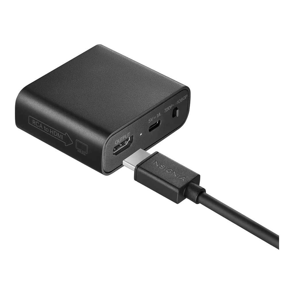 6132bd6d-9c3a-4f6c-ba14-772cd9b51305.jpg Insignia™ - RCA to HDMI Converter - Black