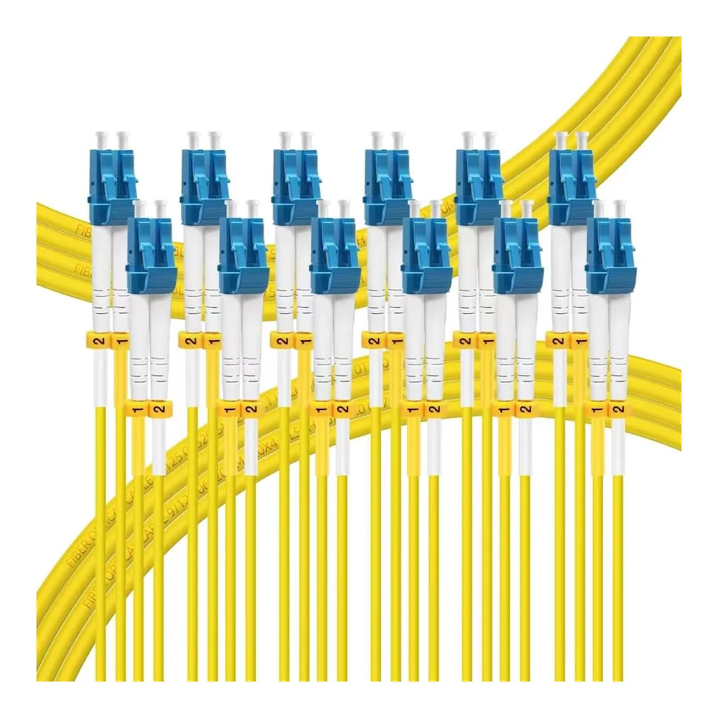 61chdjbFW-L.jpg FLYPROFiber- 6 Pack 2M LC to LC Single Mode Fiber Patch Cable OS2