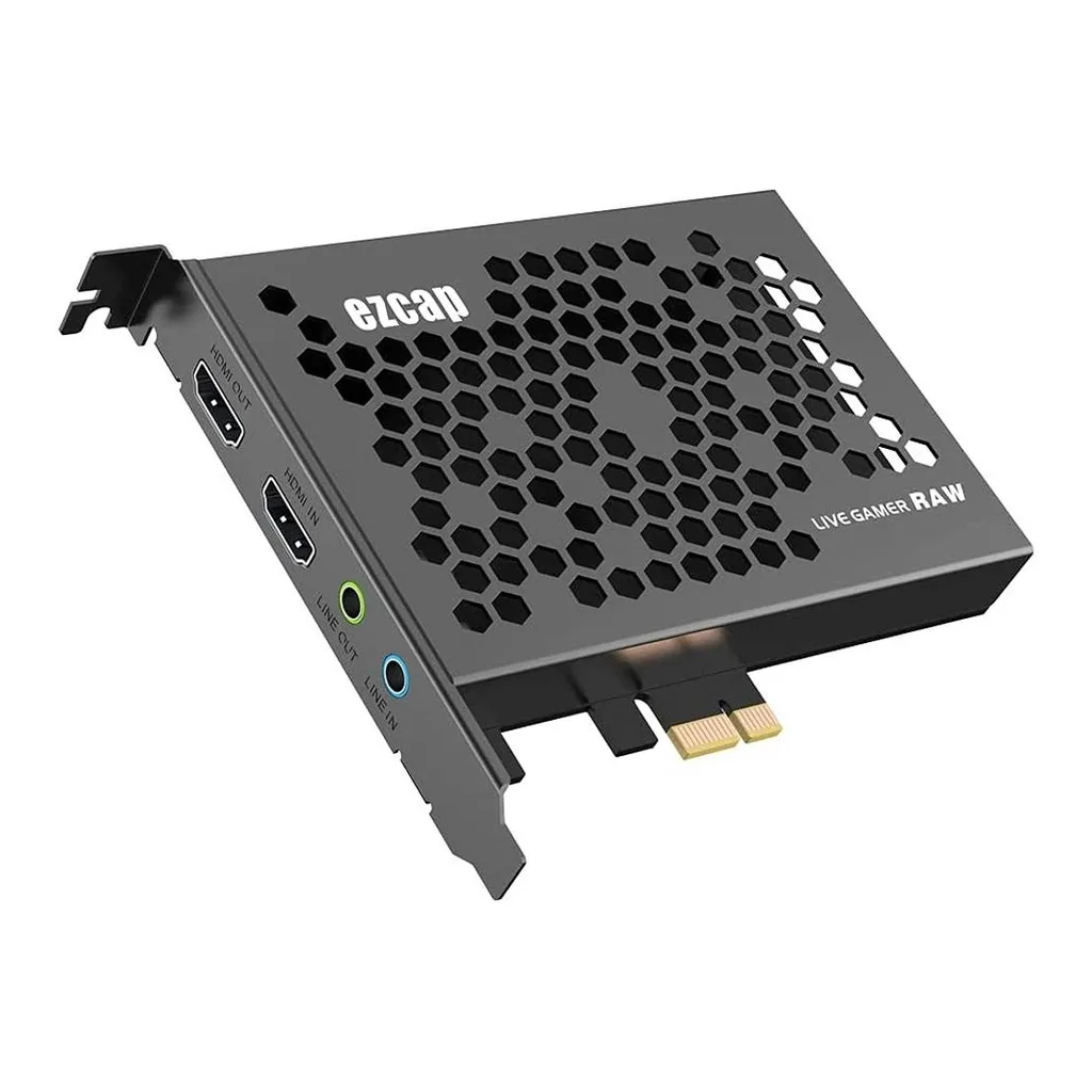 ezcap324B Internal PCIe HDMI Capture Card, 4K30 and 1080p120, Grey - Image 1 ezcap324B Internal PCIe HDMI Capture Card, 4K30 and 1080p120, Grey