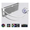 ID-COOLING AURAFLOW X 240 Snow CPU Water Cooler 12V RGB AIO Cooler 240mm CPU Liquid Cooler 2X120mm RGB Fan - Image 4 ID-COOLING AURAFLOW X 240 Snow CPU Water Cooler 12V RGB AIO Cooler 240mm CPU Liquid Cooler 2X120mm RGB Fan