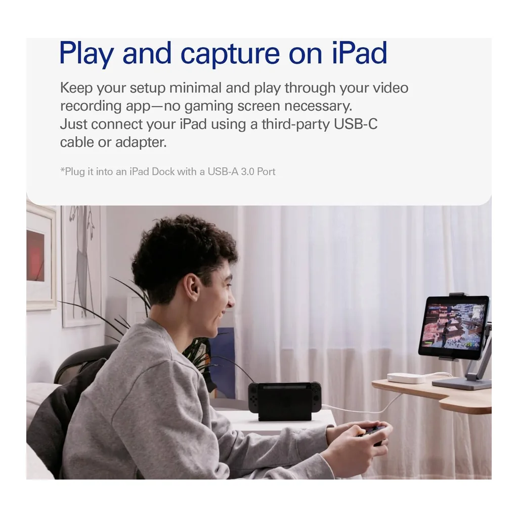 Elgato Game Capture Neo, 1080p60 Recording and 4K60 HDR Passthrough, White | 10GBI9901 - Image 4 Elgato Game Capture Neo, 1080p60 Recording and 4K60 HDR Passthrough, White | 10GBI9901