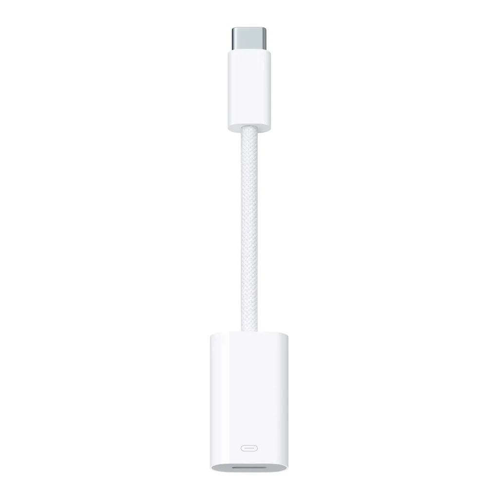 6461340_sd.jpg Apple - USB-C to Lightning Adapter - White