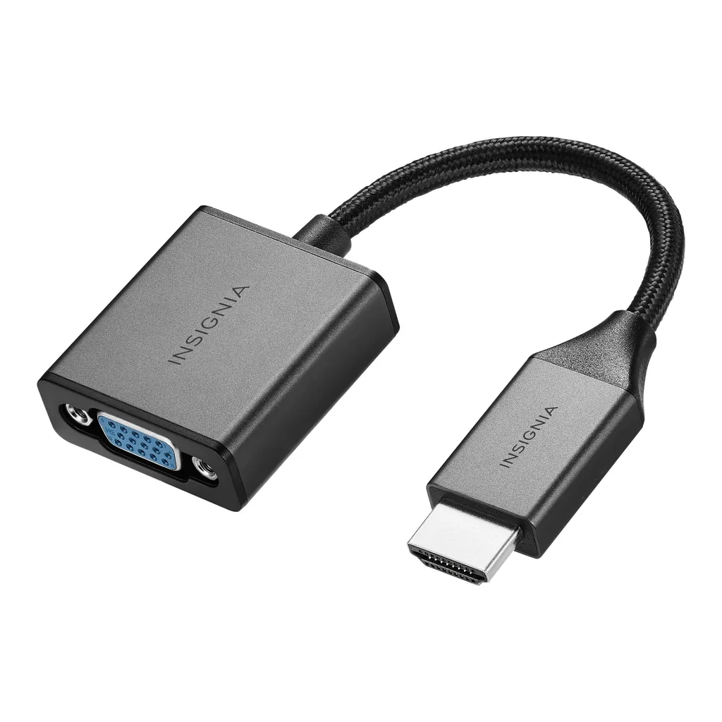 6483552cv11d.jpg Insignia™ - HDMI to VGA Adapter - Cool gray