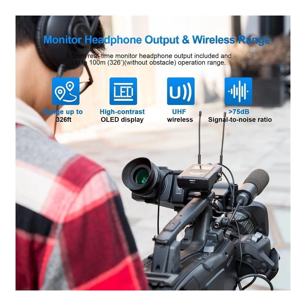 651c8fdae1dbfcf29d4d01af1ba88e25-hi.jpg Saramonic Advanced Wireless UHF Lavalier System with Dual-Channel Camera-Mount Receiver