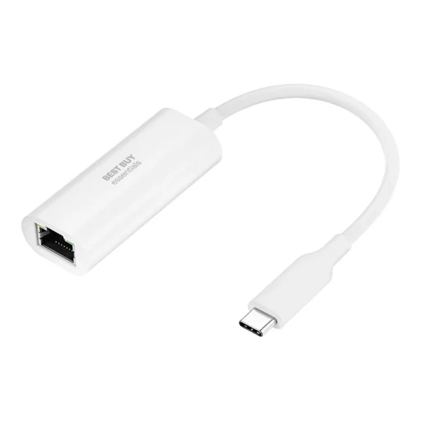 6523711ld.jpg Best Buy essentials™ - USB-C to Ethernet Adapter - White