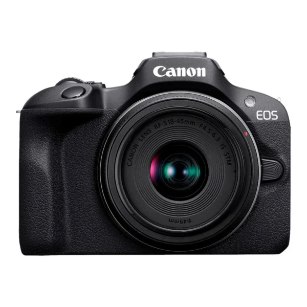 6546137_sd.jpg Canon - EOS R100 4K Video Mirrorless Camera with RF-S18-45mm f/4.5-6.3 IS STM Lens - Black
