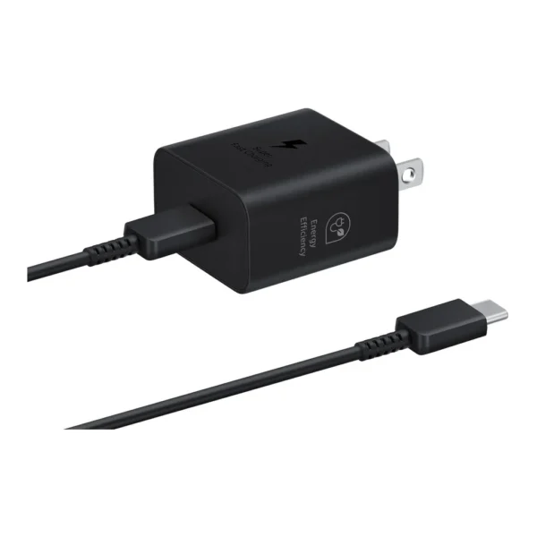 6559237_sd.jpg Samsung - 25W Super Fast Charging Wall Charger with USB-C Cable - Black