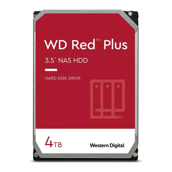 677d1b6dd8c4f34bf94fbb8546da9cd7-hi.jpg Western Digital Red Plus 4TB SATA 6Gb/s 3.5" NAS Hard Disk Drive, 5400 RPM Class, 256MB Cache, 3D Active Balance Plus, Up to 180 TB/yr Workload Rate, NASware Firmware for Compatibility | WD40EFPX