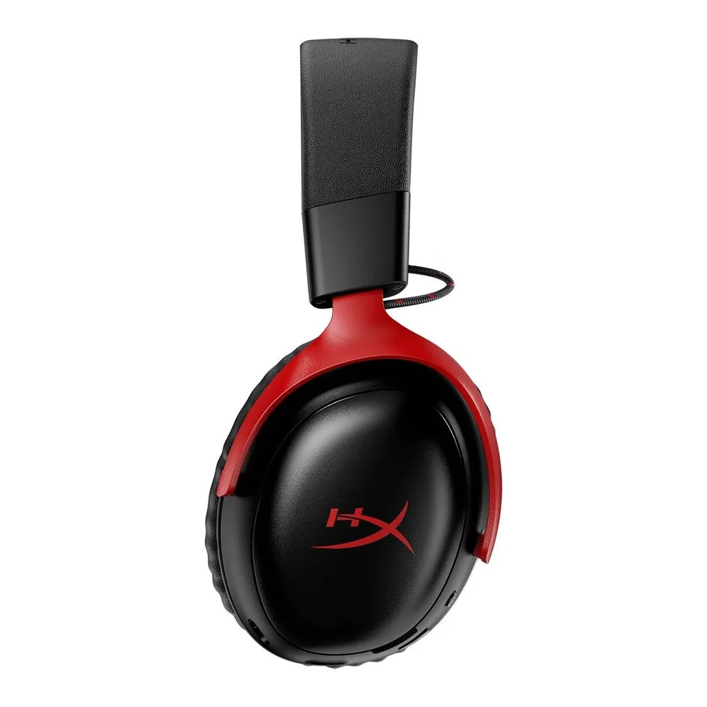 6955d021eee39eaa2209fcaefe616a24-hi.jpg HP HyperX Cloud III S Wireless Gaming Headphones, 53mm Angled Drivers, Memory Foam Padding, Premium Leatherette Surface, Electret Condenser Microphone, Polar Pattern, Black/Red