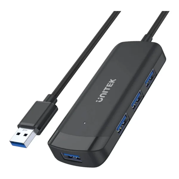 695b42962285770d33f33bfdd77e10b7-hi.jpg Unitek 4 Ports Powered USB 3.0 Hub, 5Gbps SuperSpeed, 150cm Cable, BC1.2 Charging, Plug & Play, Backward Compatible