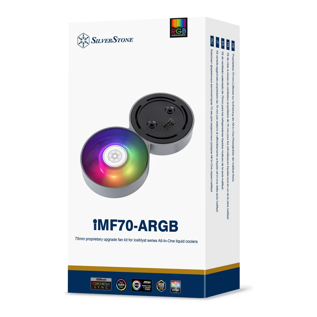 SilverStone IMF70 ARGB Upgrade Fan Kit, Black | SST-IMF70-ARGB - Image 11 SilverStone IMF70 ARGB Upgrade Fan Kit, Black | SST-IMF70-ARGB