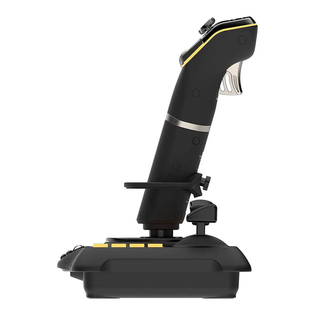 6abf2a9ef6a634e0b762377b5ac32761-hi.jpg Turtle Beach VelocityOne Flightstick, 27 Programmable Buttons, 8 Axes, POV Hat & Rapid-Fire Trigger, High-Precision, Non-Contact Main Axes, OLED Flight Management Display, Black