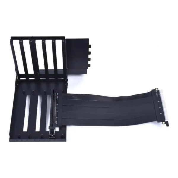 LIAN LI O11DXL-1 Premium PCI-E x16 3.0 Black Extender Riser Cable 200mm and Cover Bracket Mount for (O11DXL | G89.O11DXL-1.00 - Image 1 LIAN LI O11DXL-1 Premium PCI-E x16 3.0 Black Extender Riser Cable 200mm and Cover Bracket Mount for (O11DXL | G89.O11DXL-1.00