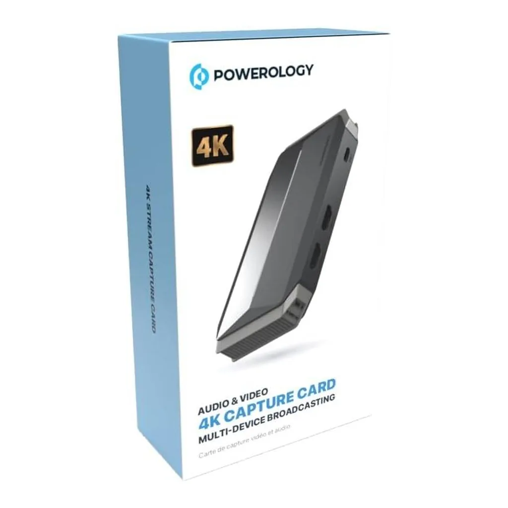 Powerology PWC1HD3AX USB-C Capture Card, 4K60 HDMI Passthrough and 1080p60 Capture - Image 5 Powerology PWC1HD3AX USB-C Capture Card, 4K60 HDMI Passthrough and 1080p60 Capture