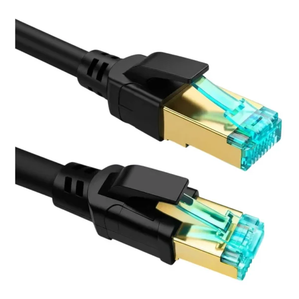 6cf8b6f3a59b3d4c0cfc5723eca493c3-hi.jpg EpicArma Cat8 Ethernet Cable, 40Gbps 2000MHz High-Speed LAN Cable, S/FTP Shielded RJ45 Gold-Plated, 10M, Black