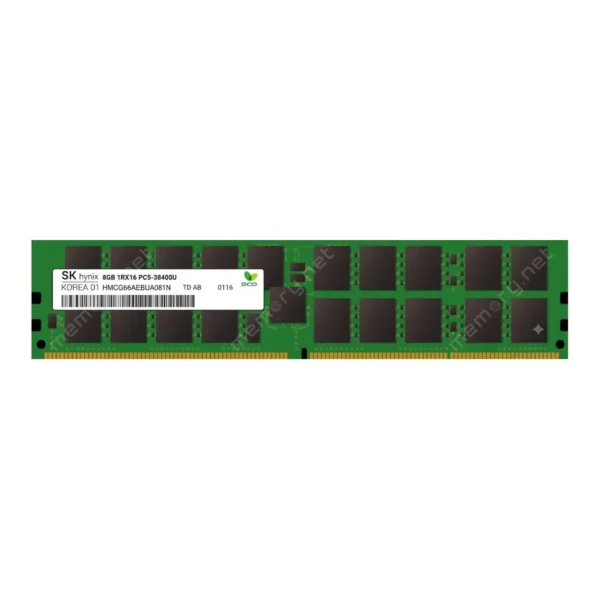 SK Hynix HMCG66AEBUA081N DDR5 UDIMM Desktop Memory Module, 8GB, 4800MHz PC5-38400, 288 Pin, 1Rx16 Single Rank, CL40, 1.1V, Non ECC | HMCG66AEBUA081N - Image 1 SK Hynix HMCG66AEBUA081N DDR5 UDIMM Desktop Memory Module, 8GB, 4800MHz PC5-38400, 288 Pin, 1Rx16 Single Rank, CL40, 1.1V, Non ECC | HMCG66AEBUA081N - Image 1