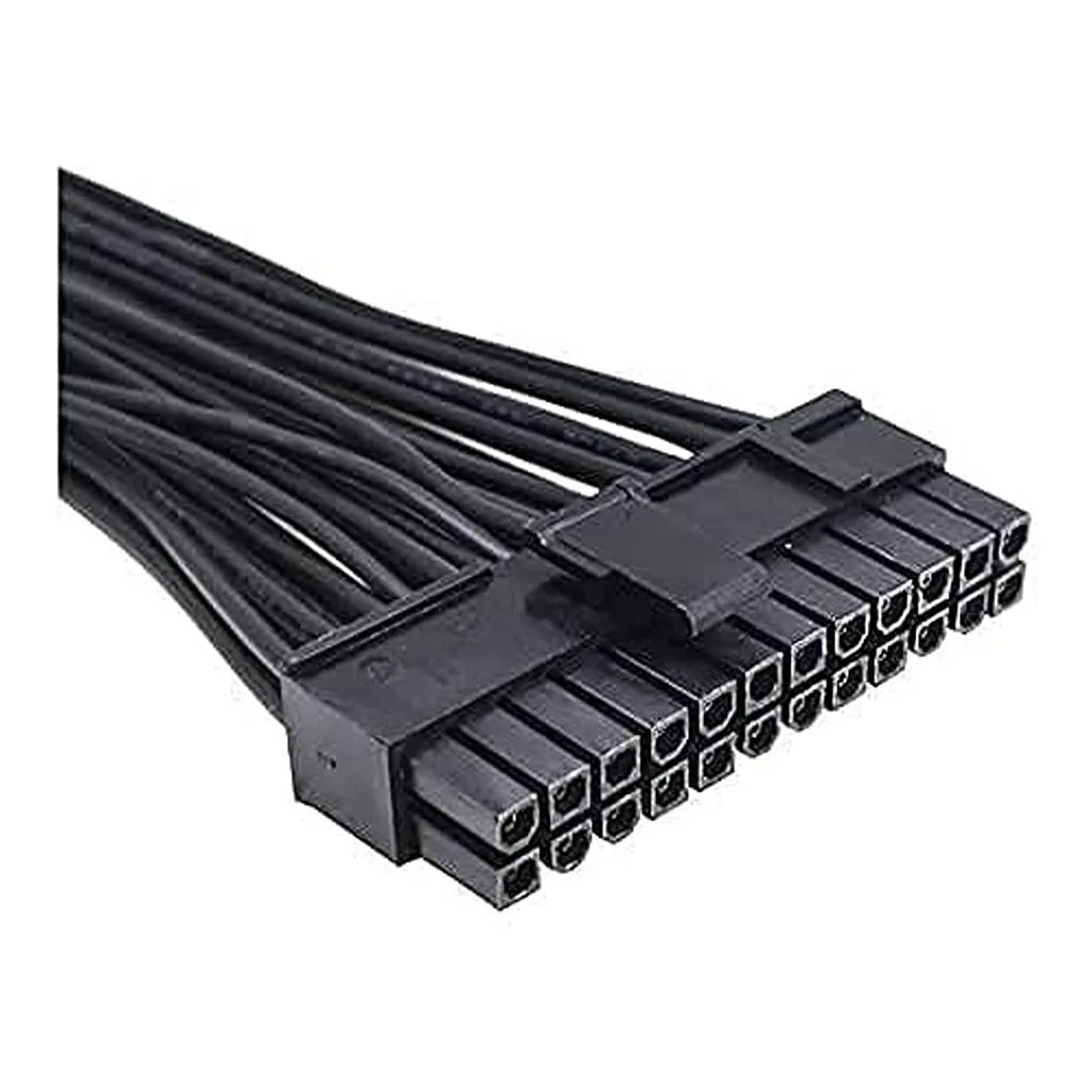 DKURVE Dual Power Supply 24-Pin ATX Motherboard Adapter Cable, Black | DKSATAC0001 - Image 3 DKURVE Dual Power Supply 24-Pin ATX Motherboard Adapter Cable, Black | DKSATAC0001