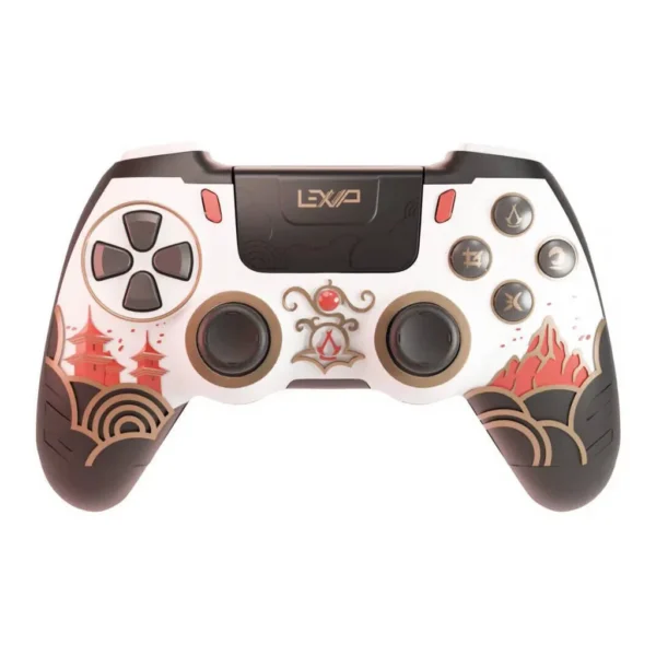 6d96ad9968028b00d3f3a53605e7ecf9-hi.jpg Lexip x Assassin's Creed Shadows DualShock 4 Wireless Controller, 14 Buttons, 1D Pad, 2 Analogue Sticks, Vibration, 4 Programmable Palettes, 300mAh Battery, Assassins Creed Shadows