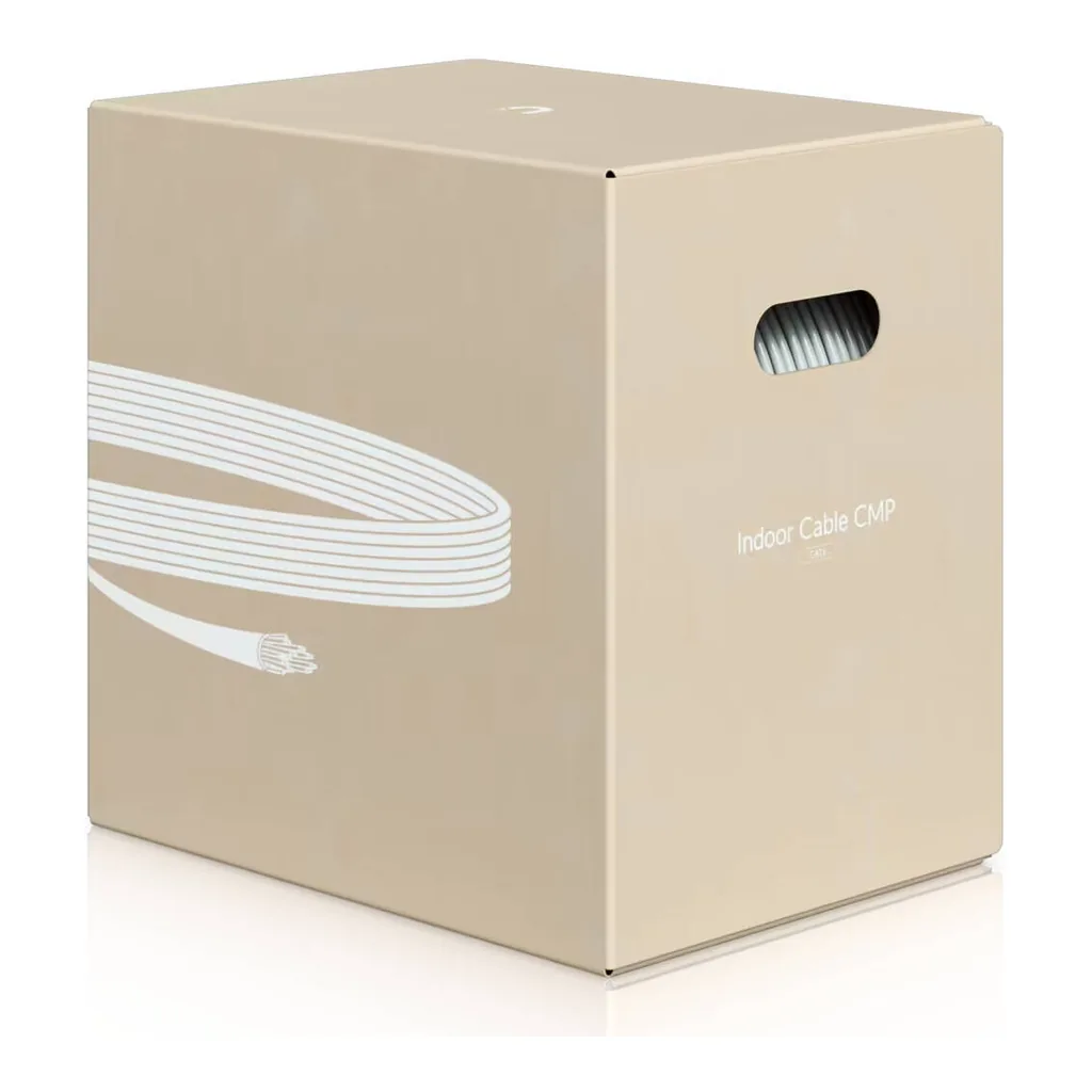 6e8d037c7cb6e1ed4abcedc25ba6e6df-hi.jpg Ubiquiti U Cable C6 CMP Category 6 Ethernet Cable, 305m 1000ft Bulk Network Cable, 23 AWG Solid Copper UTP High Performance Indoor Installation Cable, Flame Retardant CMP Rated