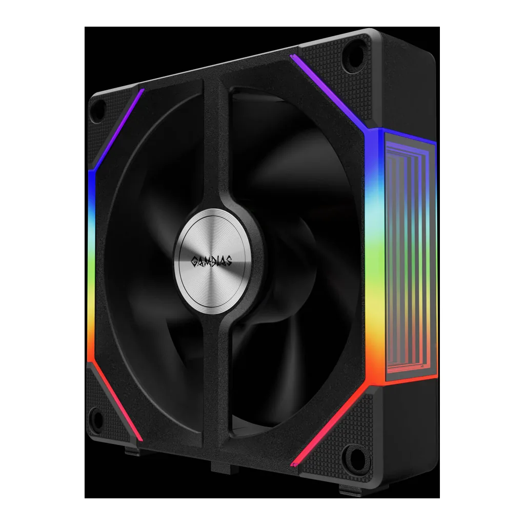 GAMDIAS Aeolus P2-1203 Cooling Fan, Black - Image 4 GAMDIAS Aeolus P2-1203 Cooling Fan, Black