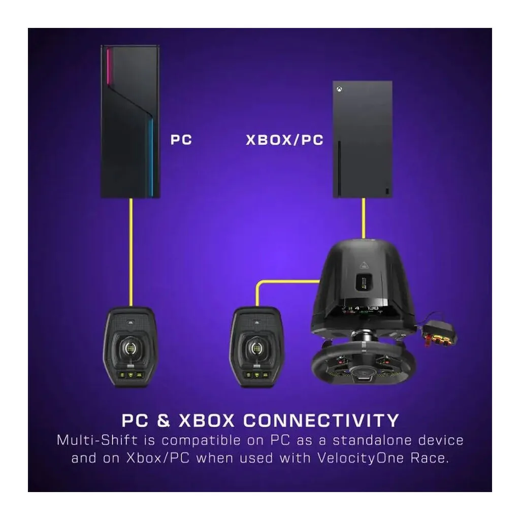 6f6e8f49ac92572fdf53b860c9a8d821-hi.jpg Turtle Beach VelocityOne Multi-Shift Gear Shifter for Windows 10/11 PC, Xbox Series X|S & Xbox One, Seven-Speed Gearbox Plus Reverse, Versatile Mounting, Black