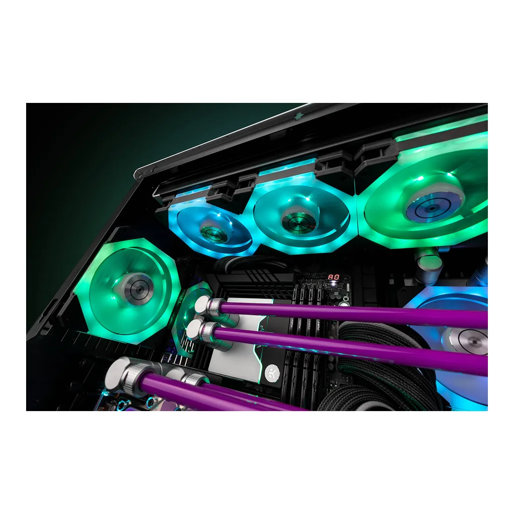 EKWB EK-Quantum Impulse 120 D-RGB 120mm Computer Cooling Fan, White | 3831109854198 - Image 7 EKWB EK-Quantum Impulse 120 D-RGB 120mm Computer Cooling Fan, White | 3831109854198