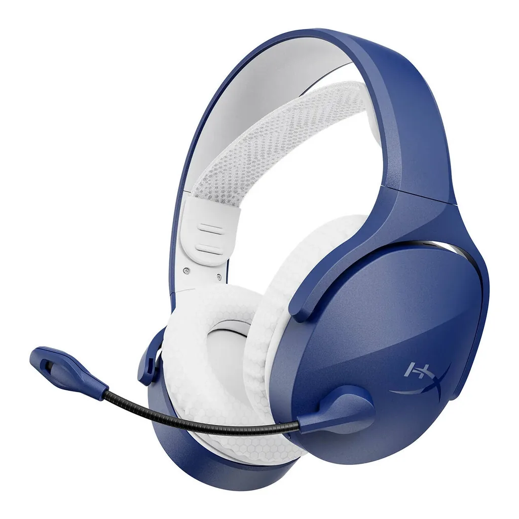 70c5ac31a8df4bd0f935ad86c0f389e6-hi.jpg HyperX Cloud Jet Wireless Gaming Headset, 40mm Drivers, 20Hz to 20kHz Frequency, Unidirectional, Swivel-To-Mute Boom Mic, Bluetooth 5.3, Up to 15M Wireless Range, Blue